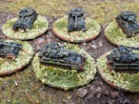1-285th British micro armour GHQ and Heroics  (8 of 11)  Scimitars again GHQ